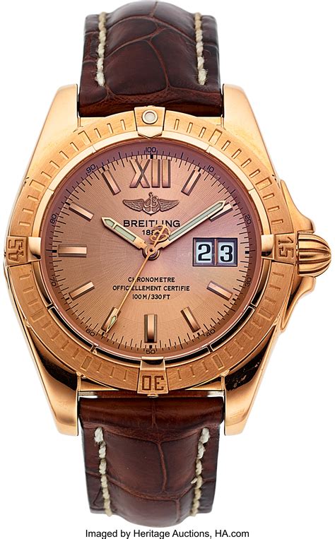 breitling heritage rose gold|Breitling rose gold limited edition.